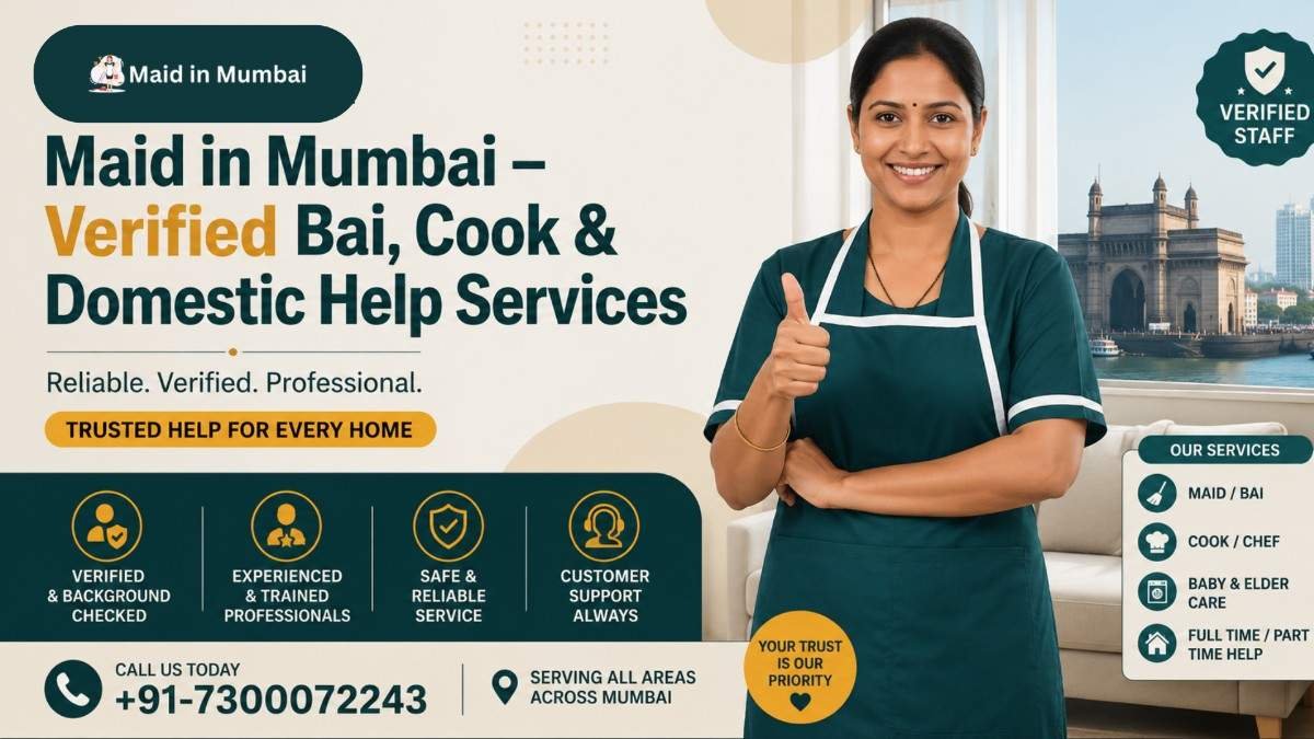 You are currently viewing Maid in Mumbai – Hire Verified Bai, Cook & Domestic Help Services