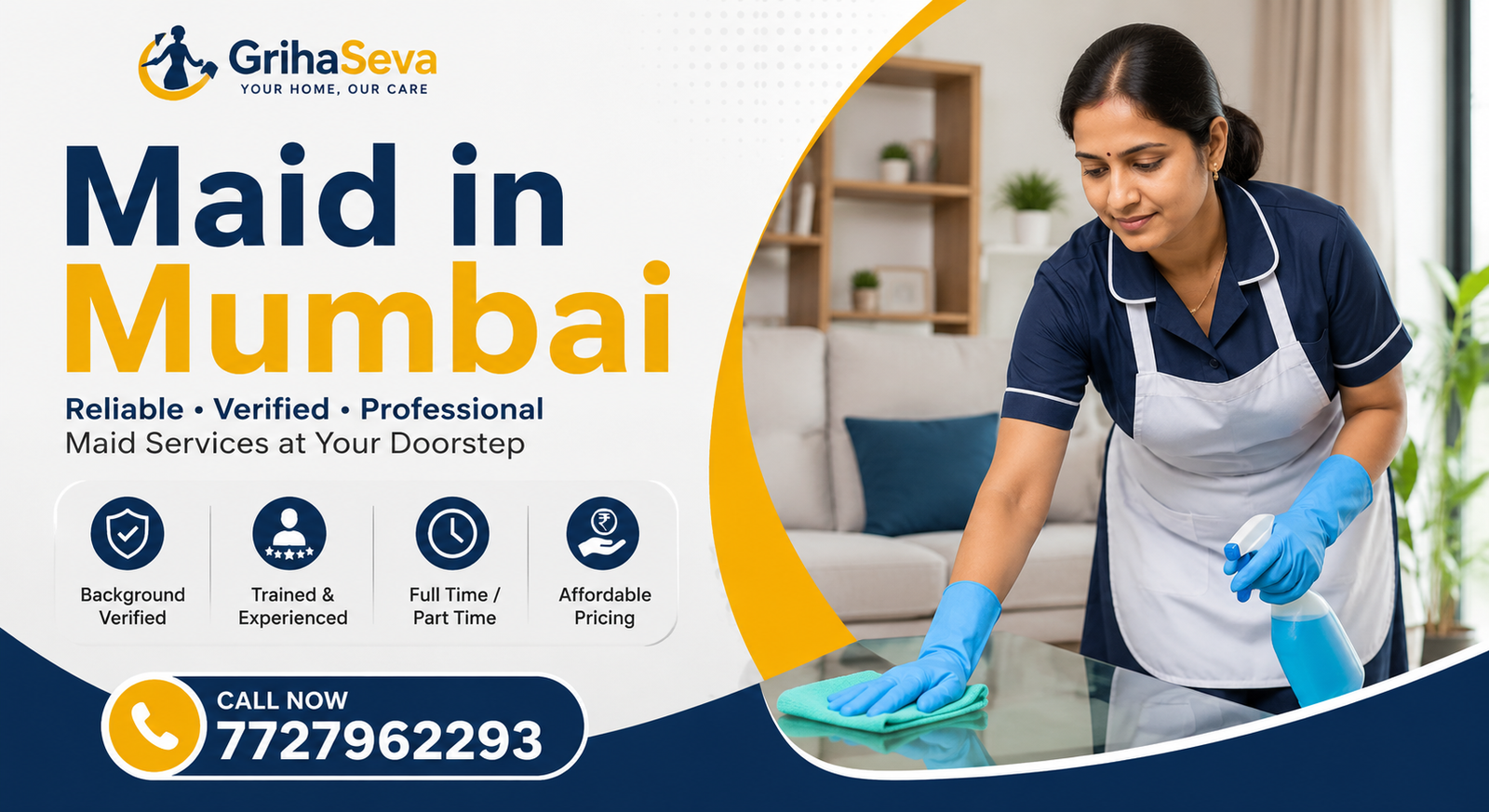 You are currently viewing Professional Maid in Mumbai for Cleaning, Cooking and Elderly Care